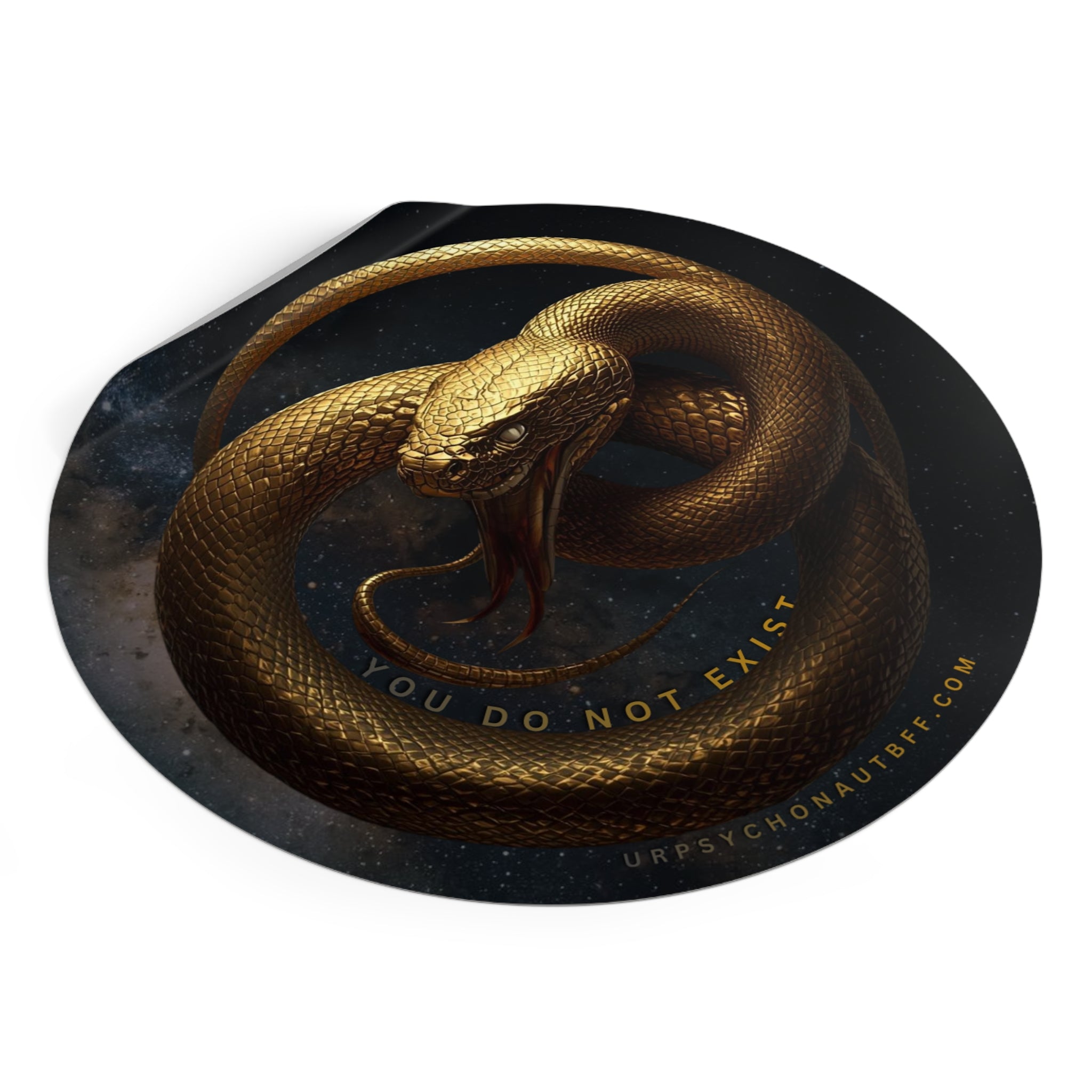 "You do not exist" Snake Water-Resistant Sticker