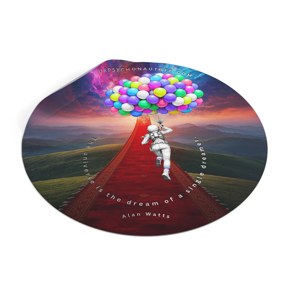 Alan Watts The Dream Quote Water-Resistant Sticker