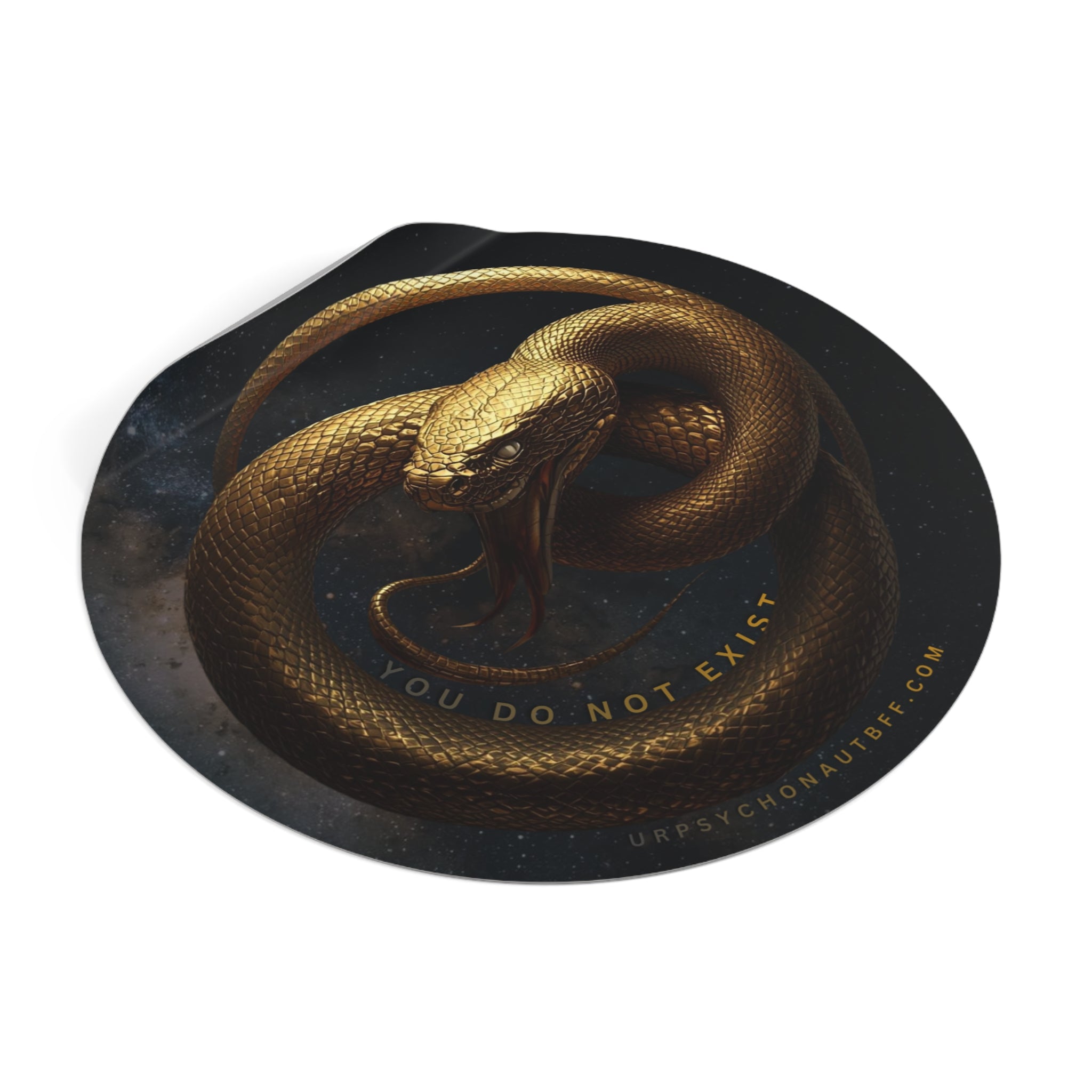 "You do not exist" Snake Water-Resistant Sticker