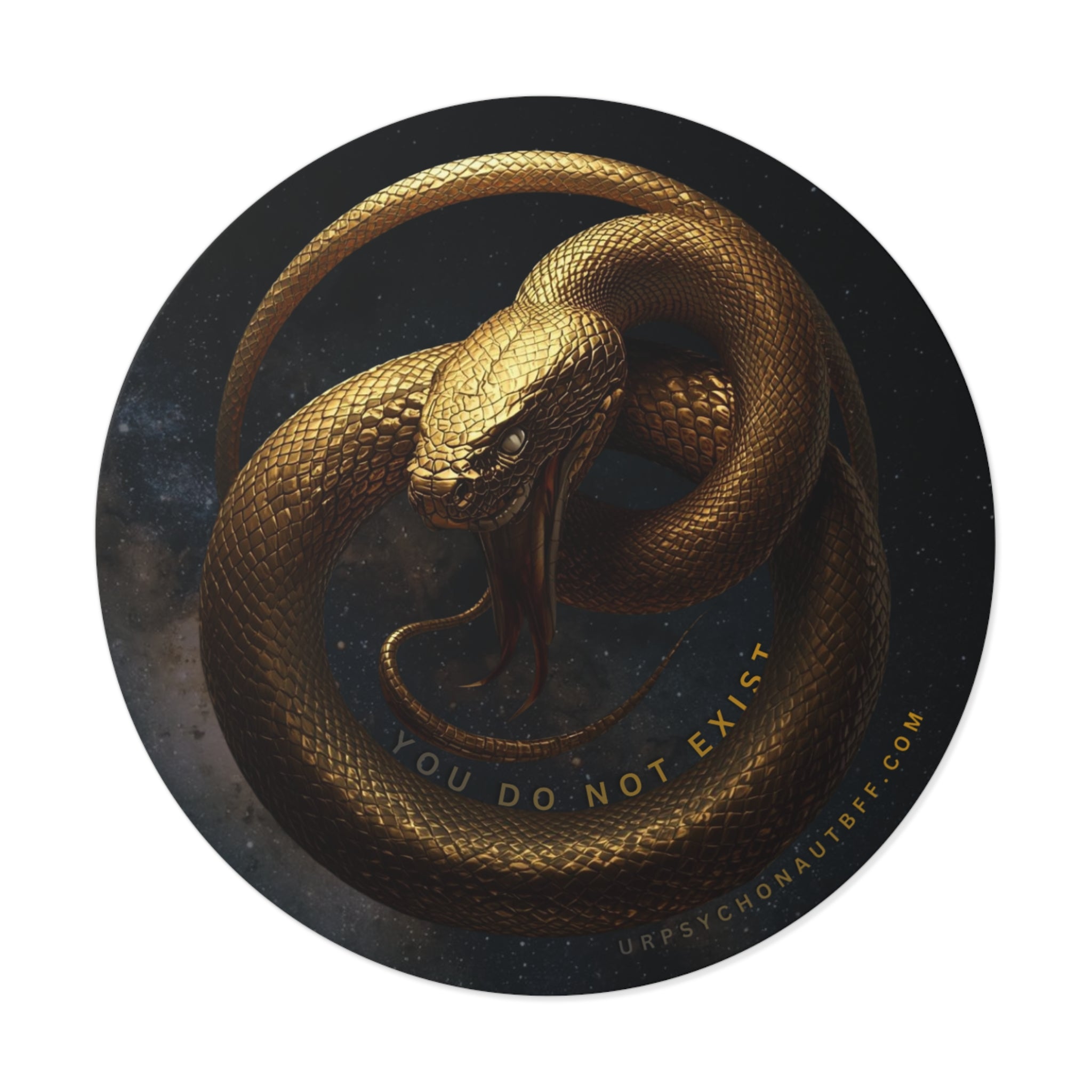 "You do not exist" Snake Water-Resistant Sticker