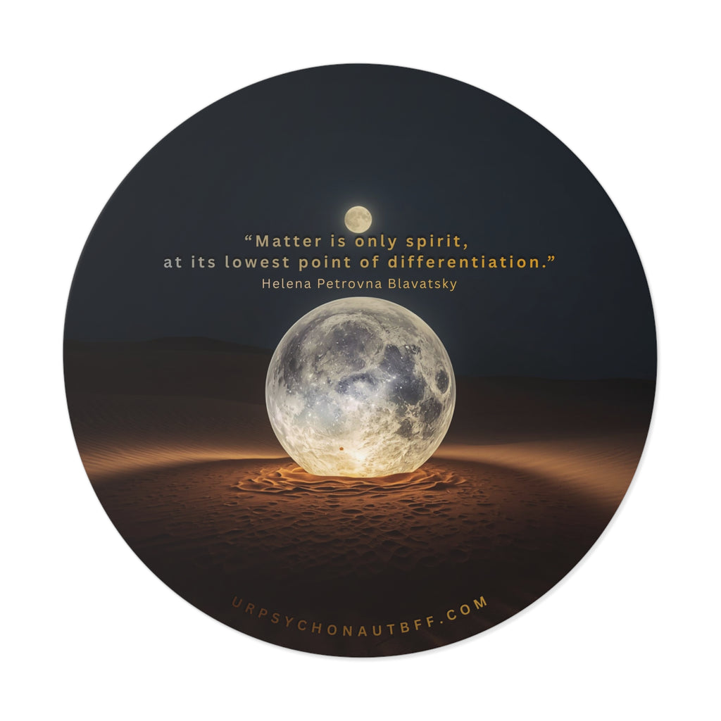 Helena Blavatsky Matter is Spirit Russian Quote Water-Resistant Sticker
