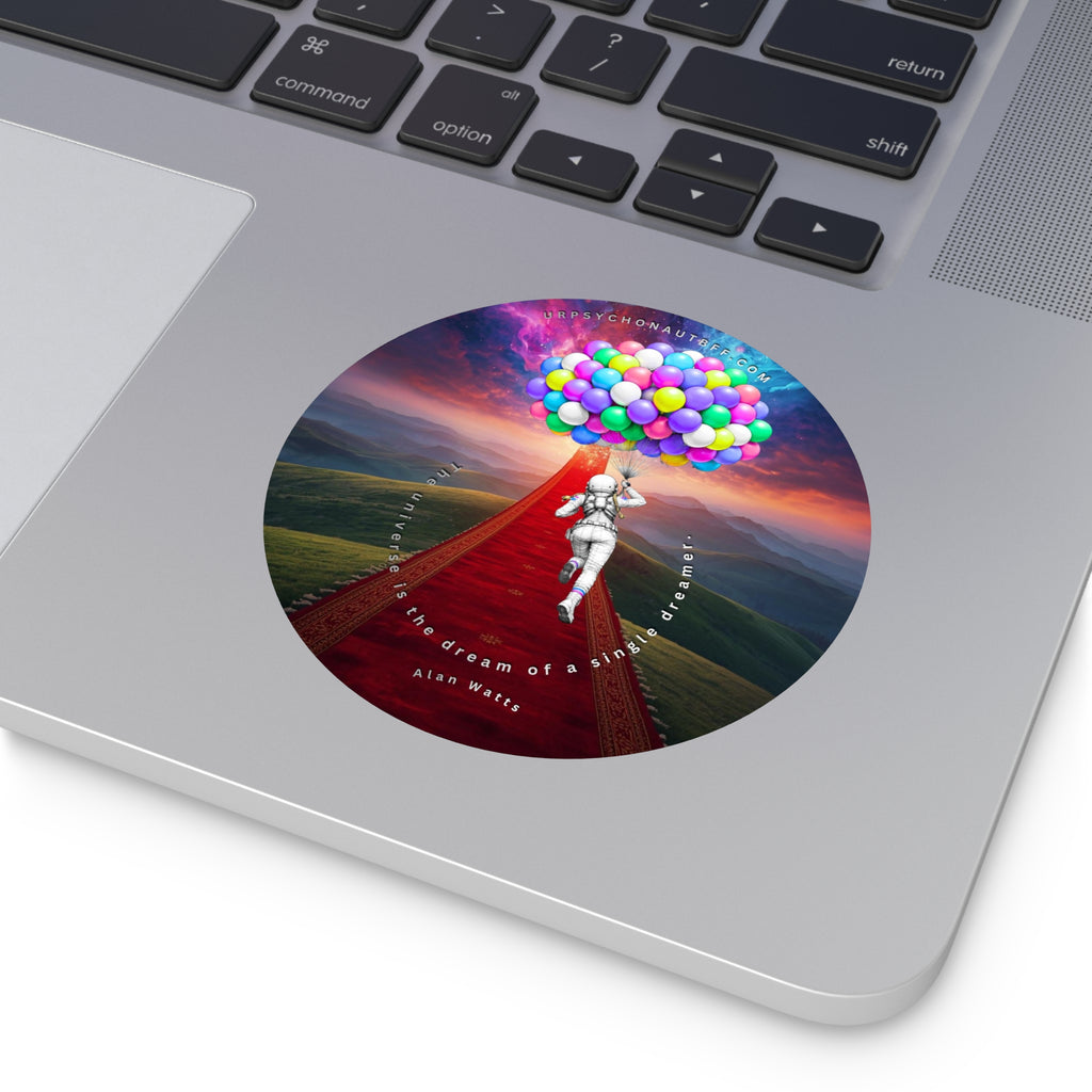 Alan Watts The Dream Quote Water-Resistant Sticker